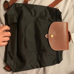 NWT black Longchamp Le Pliage backpack
